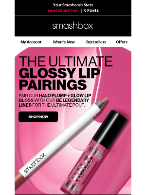 Smashbox Cosmetics USA - Gloss + liner = the ultimate pout 💄