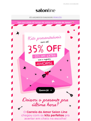 Salon Line (Brazil) - Você tem (1) recado do Correio do Amor, abra agora! 💌