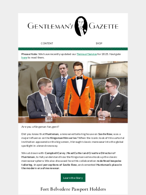 Gentleman's Gazette - 🎥 Kingsman Agents, Report In!