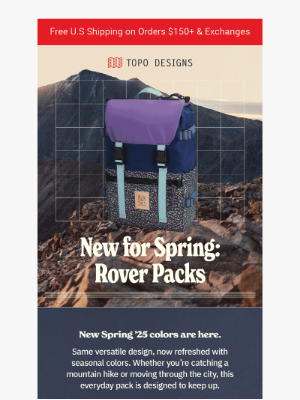 Topo Designs - Fresh Rover Colors Just Landed 🏔️🌲🌊