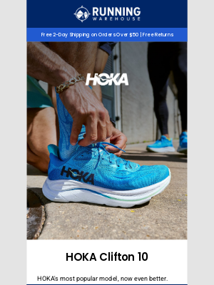 Running Warehouse - HOKA Clifton 10 - A Nice Improvement!