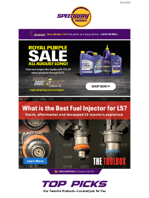 Speedway Motors - Which Fuel Injector is Best for Your LS?