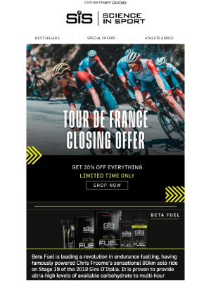 Science in Sport (UK) - Tour de France closing offer!
