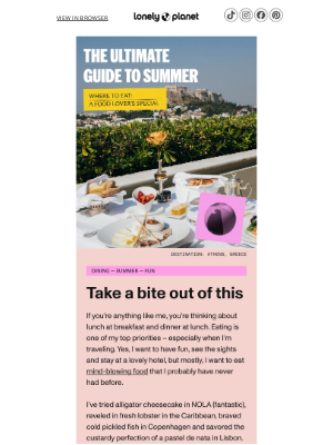 Lonely Planet - Our tastiest email yet