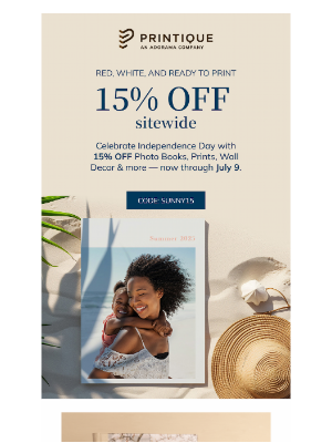 Printique - 15% off Independence Day Sale starts now!