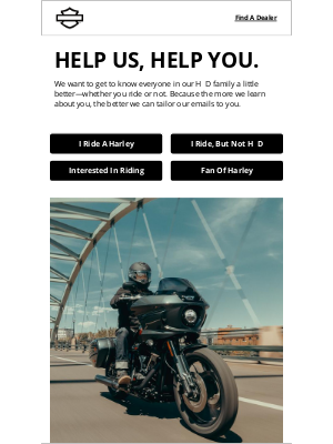 Harley-Davidson - We’ve got a question