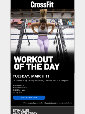 CrossFit Inc. - 250311 Workout of the Day: Intervals