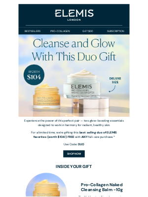 ELEMIS - ATTN: Free Gift with Any Full Size