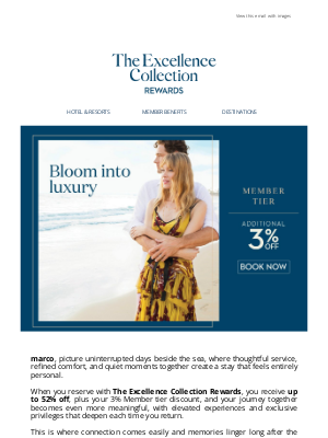 Excellence Resorts - Surround yourselves with tropical romance, marco