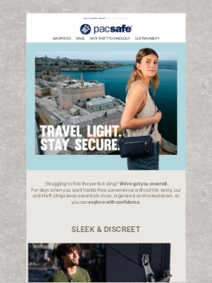 Pacsafe - Anti-Theft Slings Every Traveler Needs