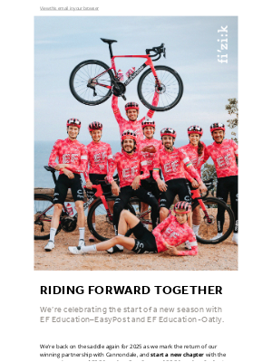 BROOKS ENGLAND - A new chapter: fizik x EF Education–EasyPost & EF Education-Oatly