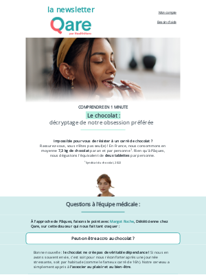 Qare (France) - Pâques : peut-on être accro au chocolat ?