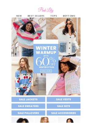 The Pink Lily Boutique - last chance: Winter Warmup SALE!