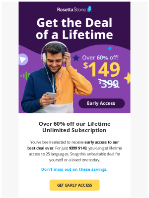 Rosetta Stone - 🥳 Email exclusive: Early access starts now!