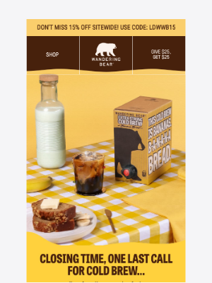 Wandering Bear Coffee - Last chance: 15% off ends tonight