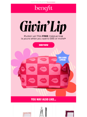 Benefit Cosmetics - Kiss your free gift goodbye 💋