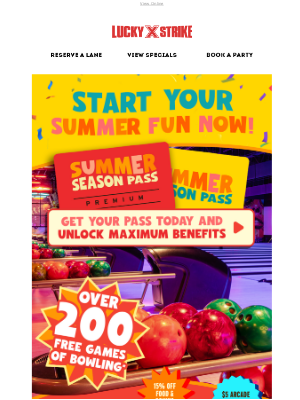 Bowlero - ☀️ Start Your Summer Fun Today With A Summer Season Pass