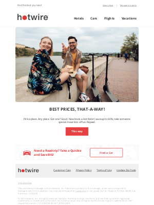 Hotwire - Hit the road, Jack* *also people not called Jack