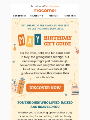 Macorner - 🎂 The Best May Birthday Gift List Starts Here, Donald