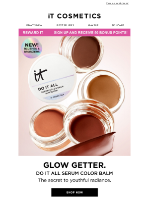 IT Cosmetics - It's Arrived! Discover the New Do It All Serum Color Balm.