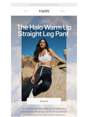 Vuori - Meet The Halo Warm Up Straight Leg Pant