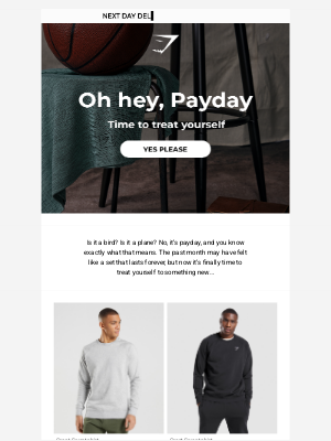 Gymshark (UK) - Time to treat yourself