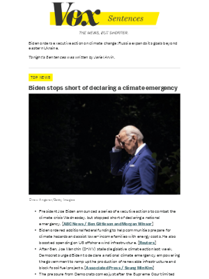 Vox - Will Biden declare a climate emergency? Wait and see.