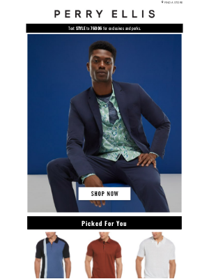 Perry Ellis - We Picked These Just For You, Friend