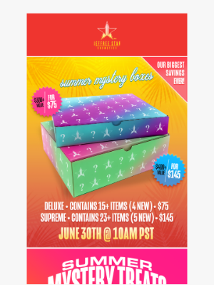 Jeffree Star Cosmetics - Mystery Boxes and Treats are arriving FRIDAY!