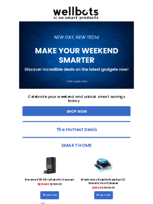 wellbots.com - Want to Save on Smart Products? Don't Miss These Deals! 💥