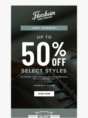 Florsheim Shoes - ACT FAST - Up to 50% Off Select Styles!