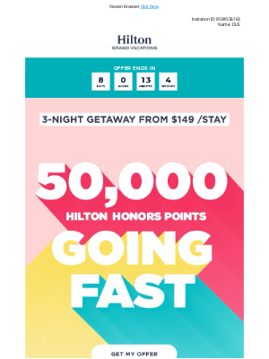 Hilton Hotels & Resorts - RONALD, Check Out This Vacation Offer That’s Going Fast!