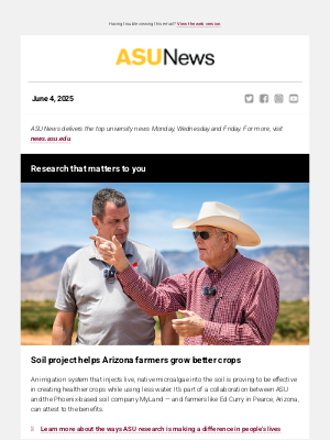 Arizona State University - Better crops with less water