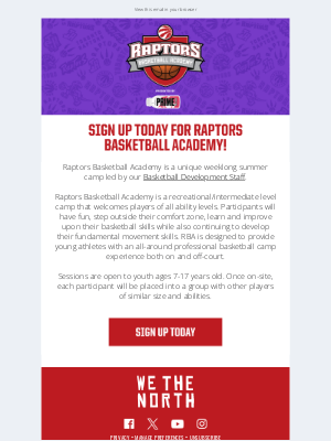 Toronto Raptors - Raptors Basketball Academy