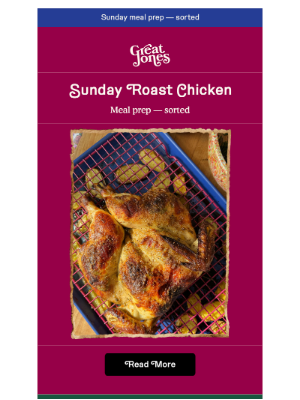 Great Jones - Sunday meal prep — sorted