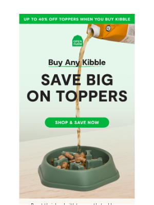 Open Farm - Fresh Flavors for Fall — and Big Savings