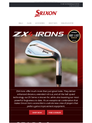 Srixon - ZX4 Irons Offer Much More Than Great Looks | Srixon