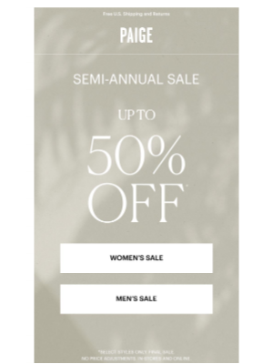 PAIGE - Semi-Annual Sale: Now up to 50% off