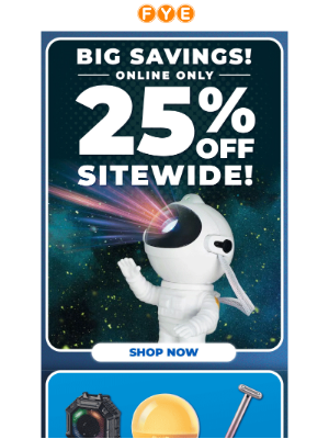 f.y.e. - 25% Off Online to Level Up Your Game! 🕹️