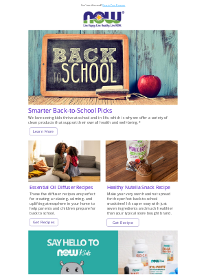 NOW Foods - Smart Back 2 School Picks + Review Products and Win!