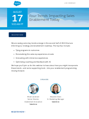 Salesforce - Future trends in Sales Enablement and how to prepare your business