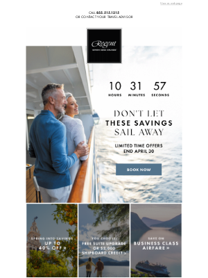 Oceania Cruises - FINAL HOURS – These Offers End Today