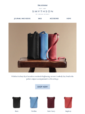 Smythson - Just in: the Crossbody Day Pouch