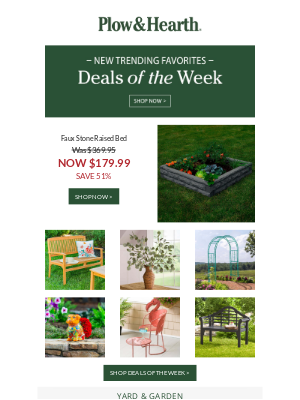 Plow & Hearth - Your Weekly Deal Has Arrived