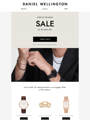 Best Deal of the Season 🤩 40% OFF Starts Now