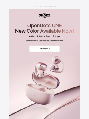 Shokz - 🎨Meet OpenDots ONE in Pink. Get it today!