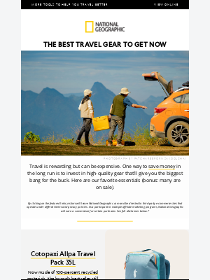 National Geographic - The travel gear we won’t leave home without