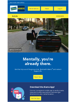 Alamo Rent A Car - Mentally on Vacation, Rochelle? ☀️🌴