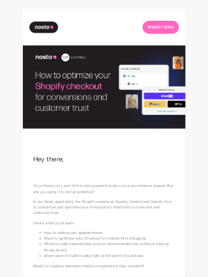 Nosto - Boost Shopify checkout conversions with these expert tips