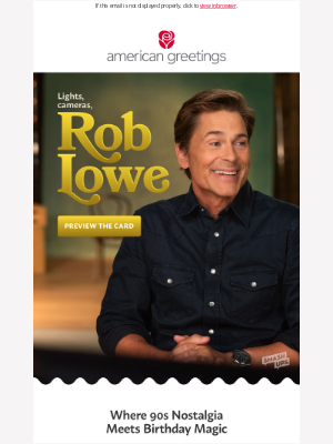 American Greetings - Brittany, step onto the set with Rob Lowe.